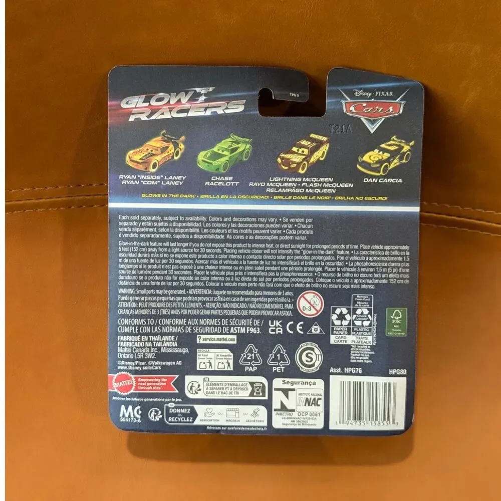 Mattel Pixar Cars Glow Racers Fillmore Van Metal Car Toy Headset